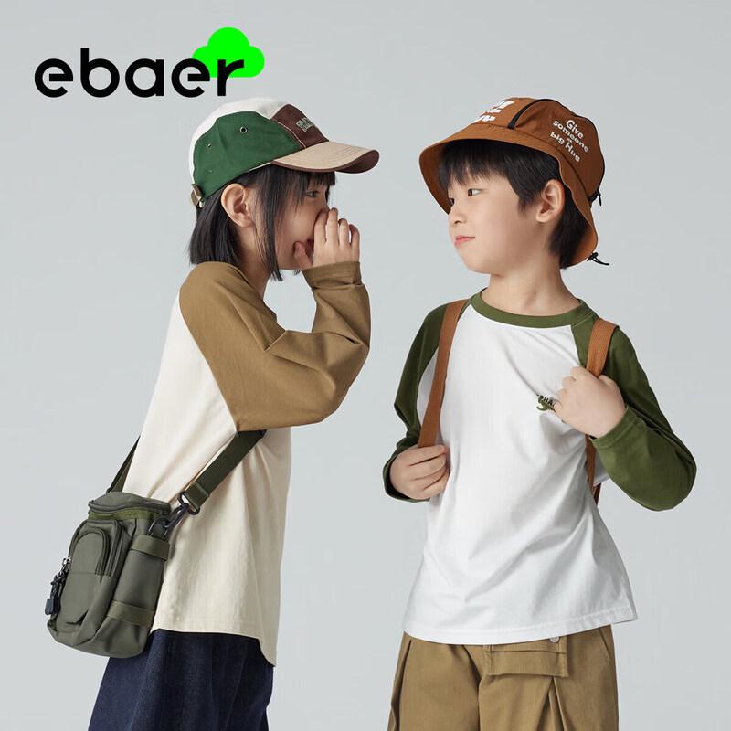 EBAER Unisex Kids  Soft Cotton Raglan T-Shirt 110