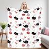 Kitty Nap Blanket,Flannel Blanket,Suitable For Sofas,Beds,Cars,Rooms,Offices,Camping,Exquisite Gift Blankets