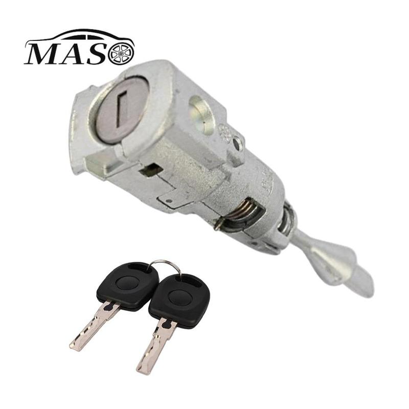 Front Left Door Lock Barrel Cylinder with 2 Keys for VW Jetta 2011 2012 2013 2014 2015 2016 2017 2018 5C6800375