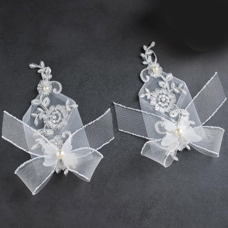 Wedding Lace Gloves Pearls Proms Gloves for Operas Stage Performances Evening Dinner Women Gloves Lady Gloves