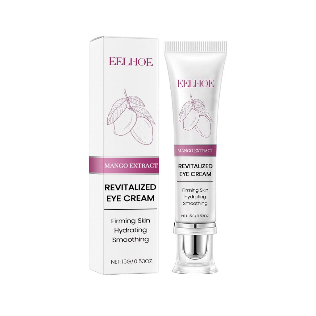 Mango Eye Cream Gentle Nourishing Formula for Elastic Soft Delicate Eye Area Skin Hydrating Revitalizing Treatment with Natural Extracts