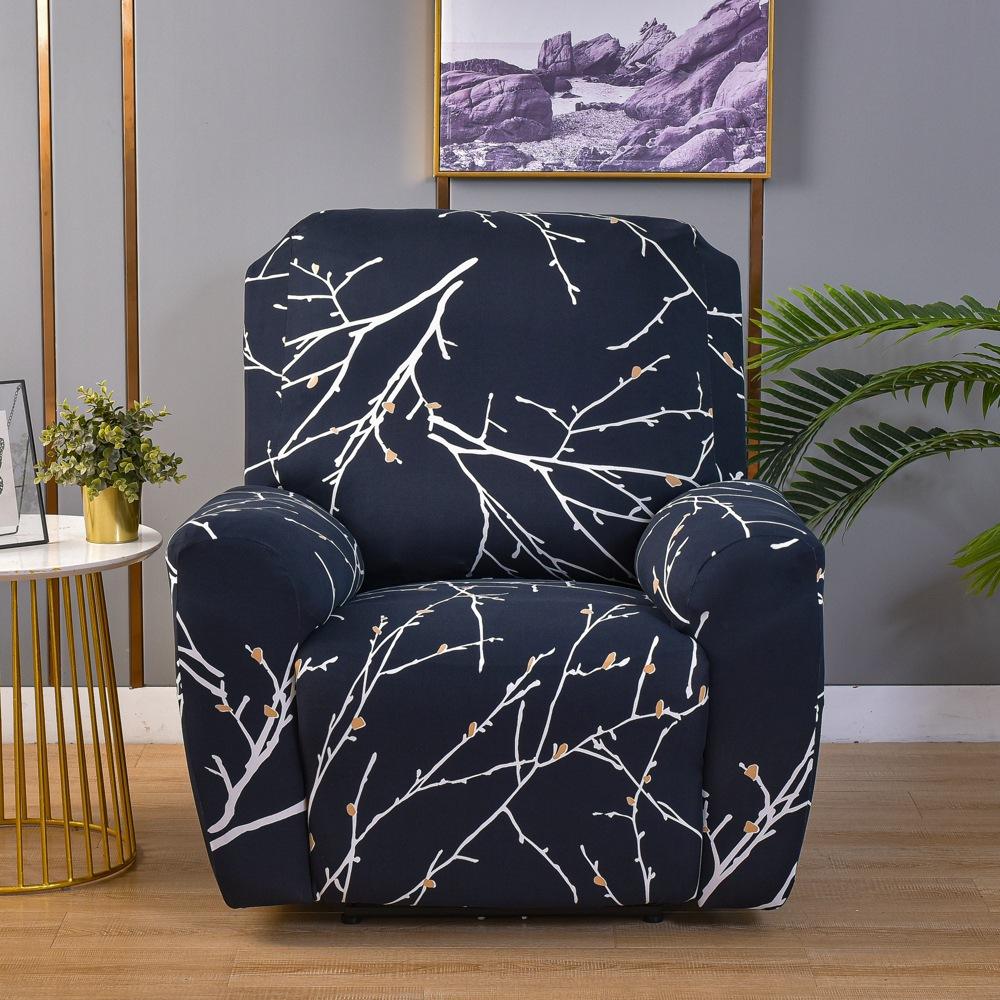 Elastic All-inclusive Sofa Recliner Cover, Printed Four-season Universal Function Single Sofa Cover