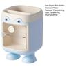 Cute Cartoon Pig Pen Holder Multi-Grid Desk Organizer with Drawer Multi-functional Cosmetic Makeup Brush Holder for Home Office School Supplies