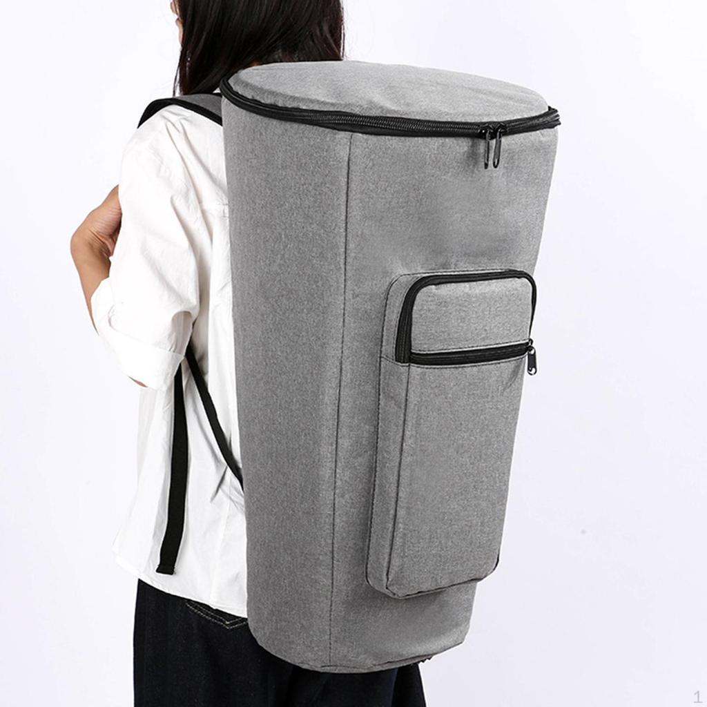 Bag African Drum Case Musical Instrument Accessory Dustproof Comfortable Zipper with Pocket