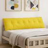 Back Cushion Light Yellow 180 x 19 x 50 cm Fabric