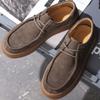 Fashion Men's Casual Leather Shoes 2025 New Casual Shoes Spring Cow Suede Leather Men's Shoes Versatile Lace Up Low Top Board Shoe