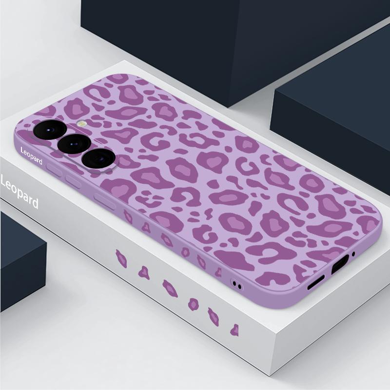 Luxury Leopard Print Lanyard Case For Samsung Galaxy A55 A54 A35 5G A25 A15 A16 S25 A14 A34 A52 A53 S20 S21 FE S22 S23 S24 Ultra