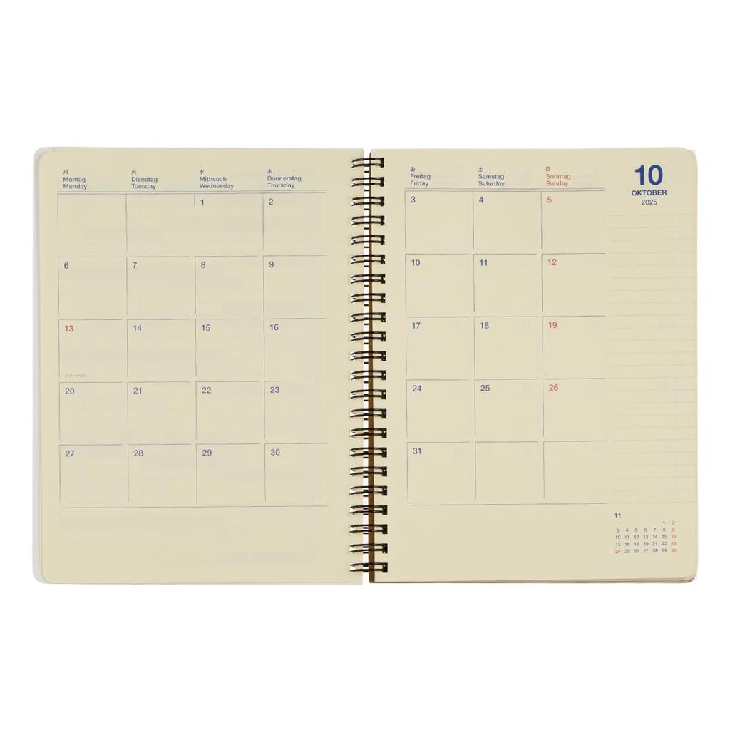 [Delfonics Planner 2026 Edition / Starting October 2025] Rollbahn Animal A5 Monthly Planner (Light Pink)