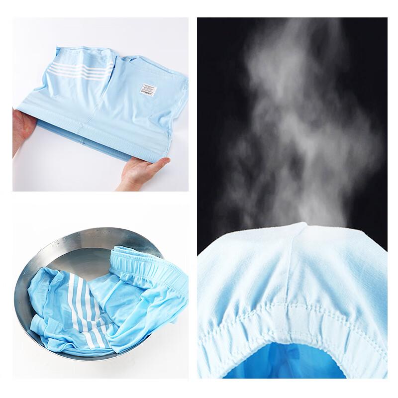 LANGSHA Men's Pure Cotton Antibacterial Loose Boxer Shorts