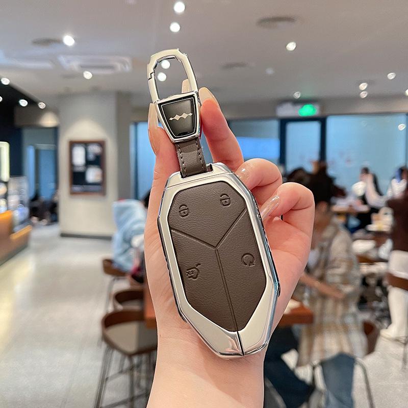 BYD Fangchengbao 5 Key Case for Baowo 5, Baowu Baoba 8, Baobao 3, Titanium 3 - Unisex Car Lock Keyring.