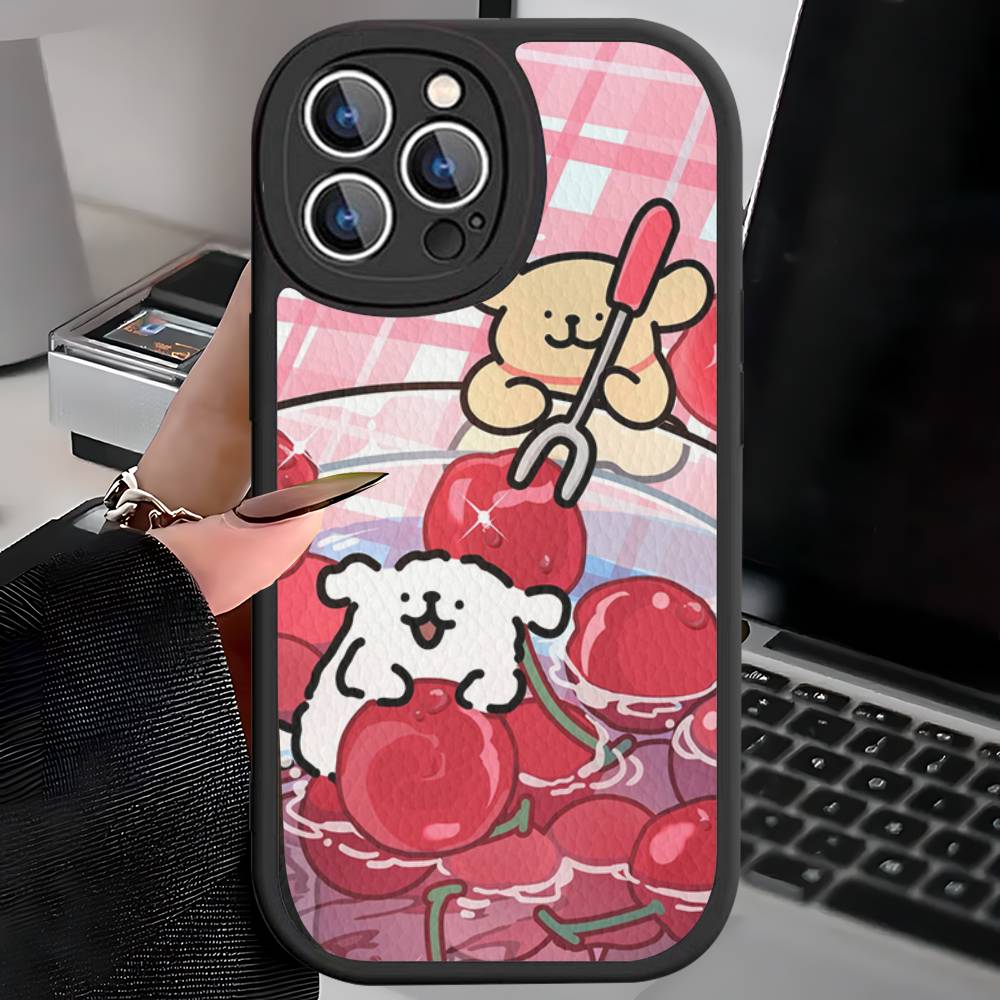 Maltese Cute Line Puppy Dog Phone Case For IPhone 16 15 14 13 12 11 Pro Max Plus Leather Soft Cover