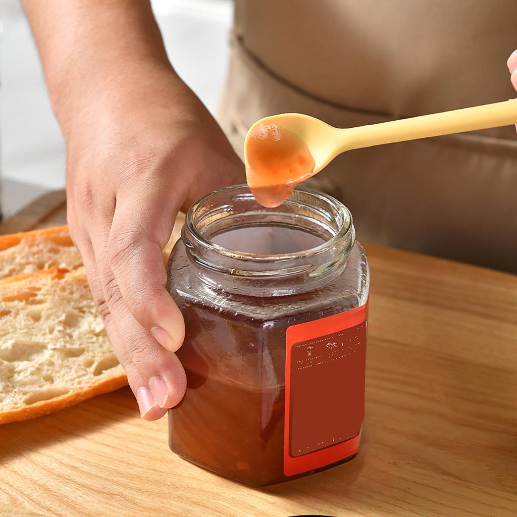 3pcs/set Silicone Double Headed Jam Scraper Spoon Butter Scraper Jam Scraper Household Mixing Stick Spoon Kitchen Gadgets