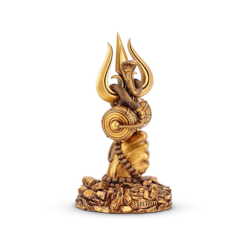 Artarium Shiv Trishul Idol Sacred Trident of Mahadev for Worship Compact Divine Showpiece
