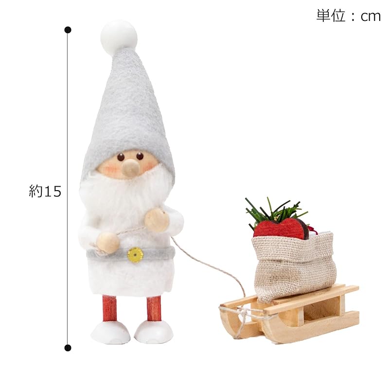 NORDIKA nisse nordica Nisse Christmas wooden doll santa delivering hearts silent night