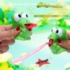 Creative Fidget Decompression Pinch Toy Frog Dinosaur Sticking Tongue Out Relieve Stress Children Fun Squeeze Interactive Toys
