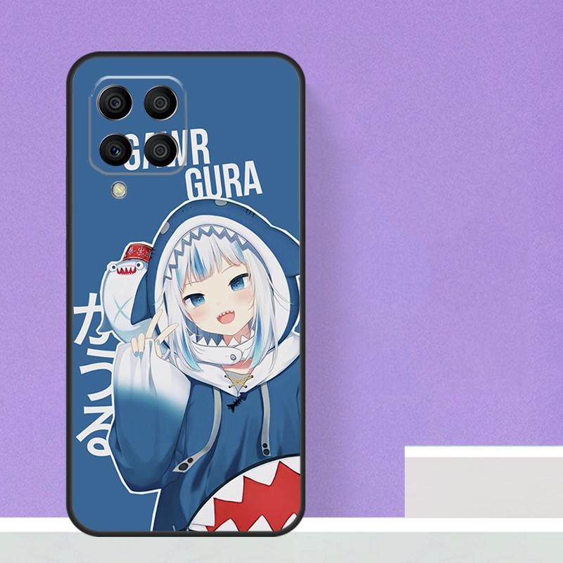 Gawr Gura Hololive Dívka Pro Samsung Galaxy M12 M32 M52 M14 M34 M54 M21 M51 M31 M30s M20 M15 M55 M13 M33 M53 Pouzdro