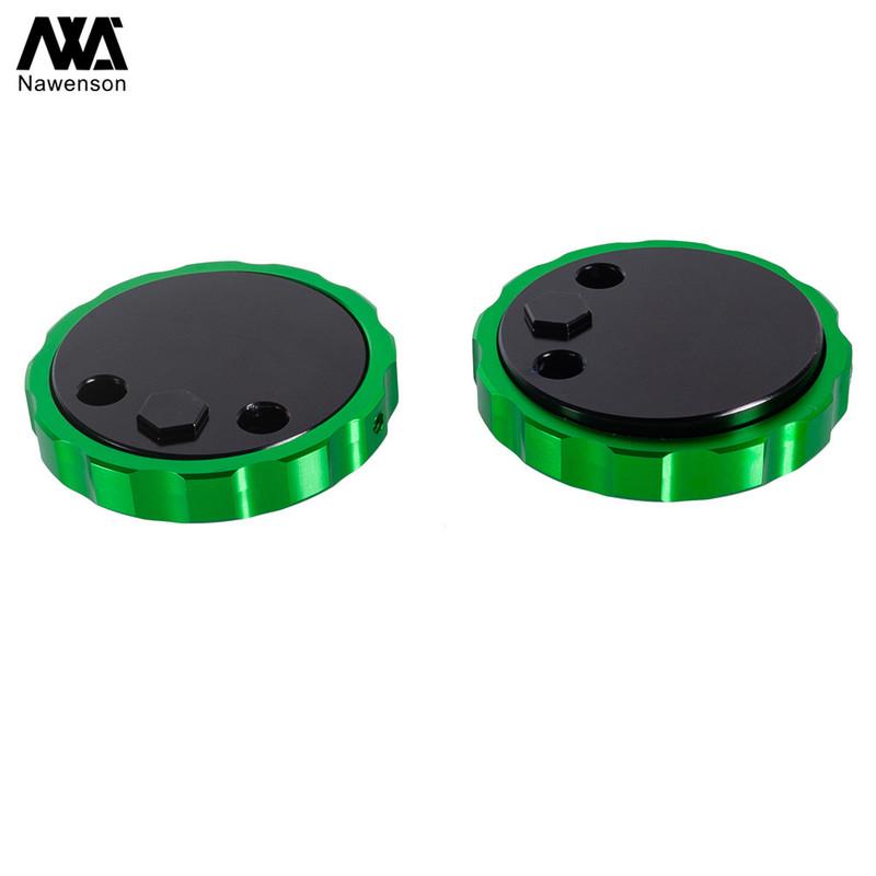 Motorcycle Rear Wheel Axle Caps Frame Hole Covers Fork End Protectors for Z1000/Z1000SX/Ninja 1000 2010-