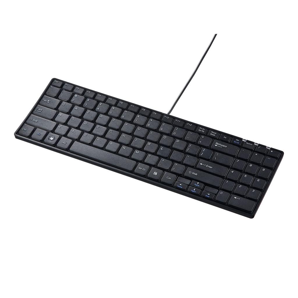 Sanwa Supply English Layout USB Slim Keyboard (Černá) SKB-E2UN