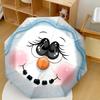 Snowman Face Automatic Folding Umbrella Compact Lightweight For Outdoor Adventurest95