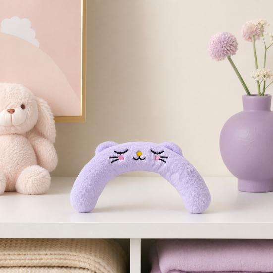 Interactive Pet Pillow With Built-in Bb Sound Device Soft Embroidered U-shaped Pet Neck Protector