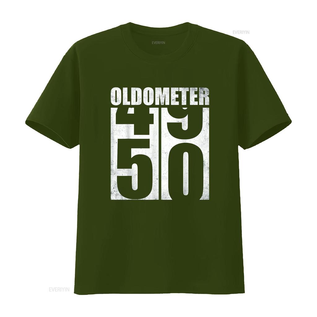 50. Geburtstag Oldometer 49 50 Vintage Lustig s T-Shirt vintage Gewaschen Leicht gedehnt Weich Vielseitig Bequem Atmungsaktiv