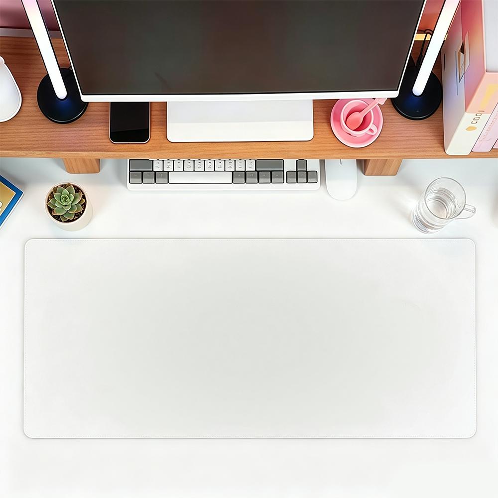 Pastel Pink Gradient Oversized Desk Mat Antislip Waterproof Gaming Mouse Pad For Home Office