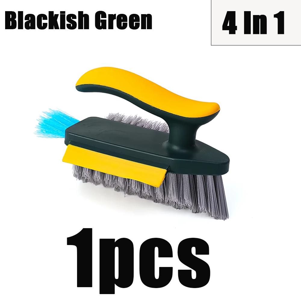 1/2pcs 4 In 1 V-Shape Scrubber Brush For Kitchen Bathroom Tile Floor Gap Window Groove Wall Corner Toilet Brushes Cleaning Tools
