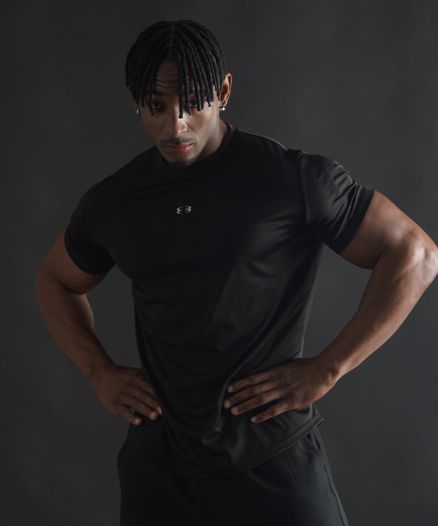 PHERMENON [2Pack] Muscle Fit Quick-Dry Logo Short Sleeve (2 Colors)