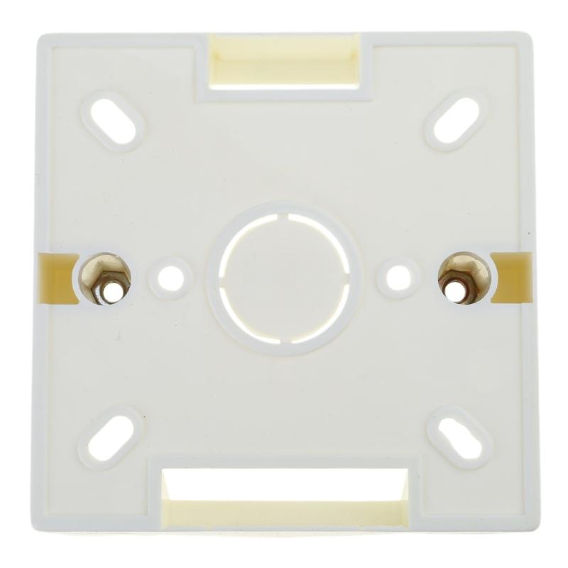 86 Type Wall Switches Socket Protections Box Electrical Outlet Mounting Box White Plastic Protections Box Easy to Install