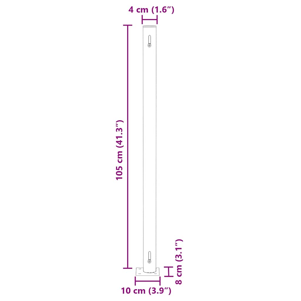 Retractable Side Awning 170 x 1200 cm Cream