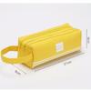 Handbag School Stationery Storage bag Candy color Big Pencil Case Pen Bag Pen Case Double layer