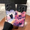Phone Cover Case for Xiaomi Redmi Note 14 9 8 7 13 Pro Plus K40 K80 12 11 Pro 12C 13C 10 11S 14C 12S A4 A5 A1 A2 A3 Black Cat