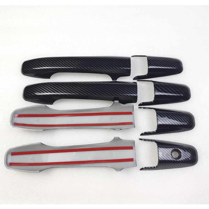Kohlefaser-Stil Außen Türgriff Abdeckung Zierleiste für Honda Civic 2006-2011 Außen Haltegriff Rahmen Hülle Aufkleber Auto-Styling