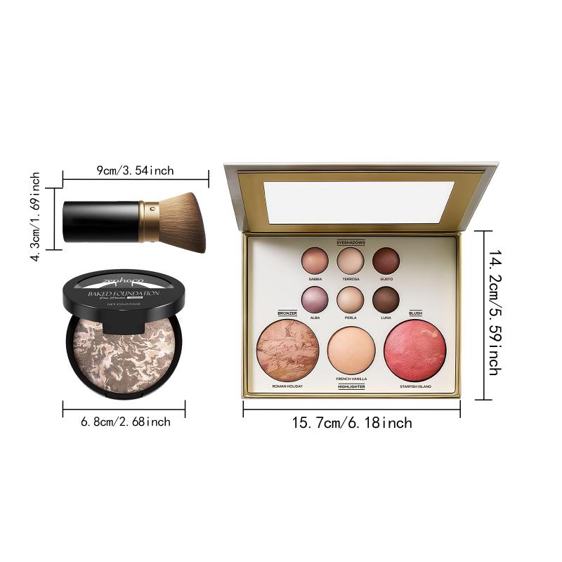 Makeup Palette Set 06 Versatile Makeup Tool Combo Handy Cosmetic Box for Natural and Stage Makeup Applications