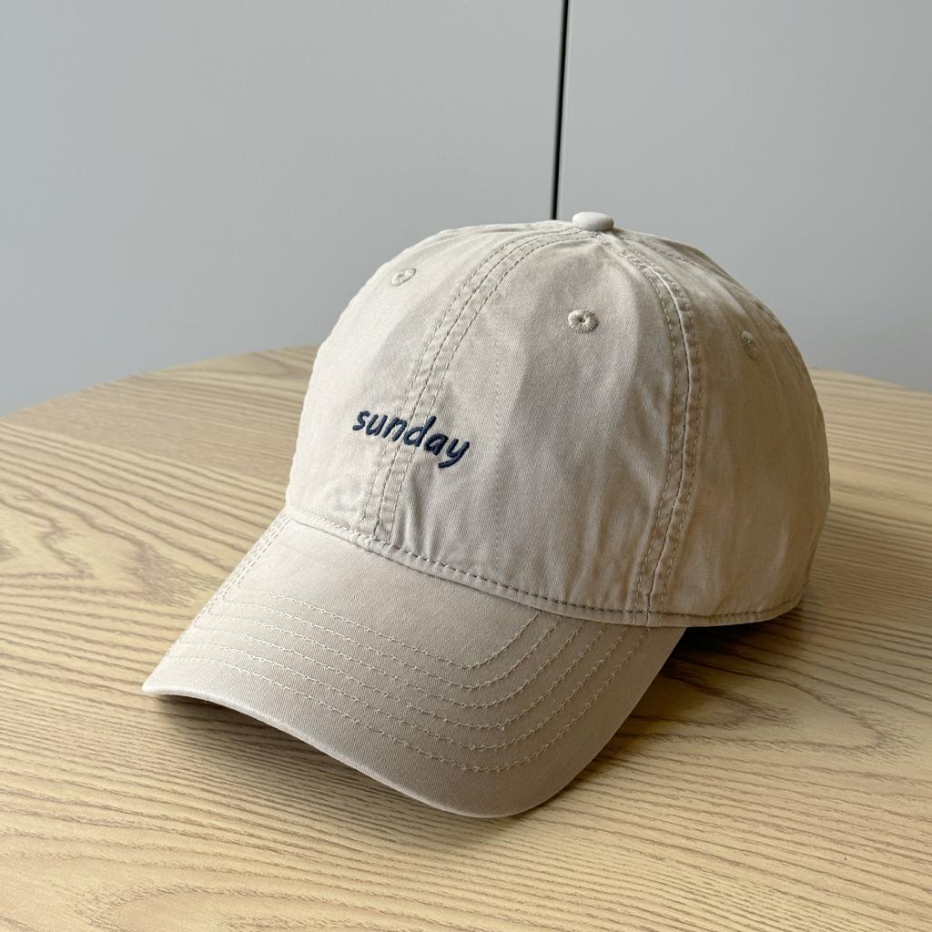 New Retro Washed Cotton Baseball Cap for Women Trendy Korean Version Simple Embroidered Letters Versatile Soft Top Duck Cap for Men