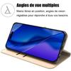 Coque pour iPhone 17 Pro - BOOLING - Intégrale Anti-Rayures Antichoc Synthécuir Luxe Doré
