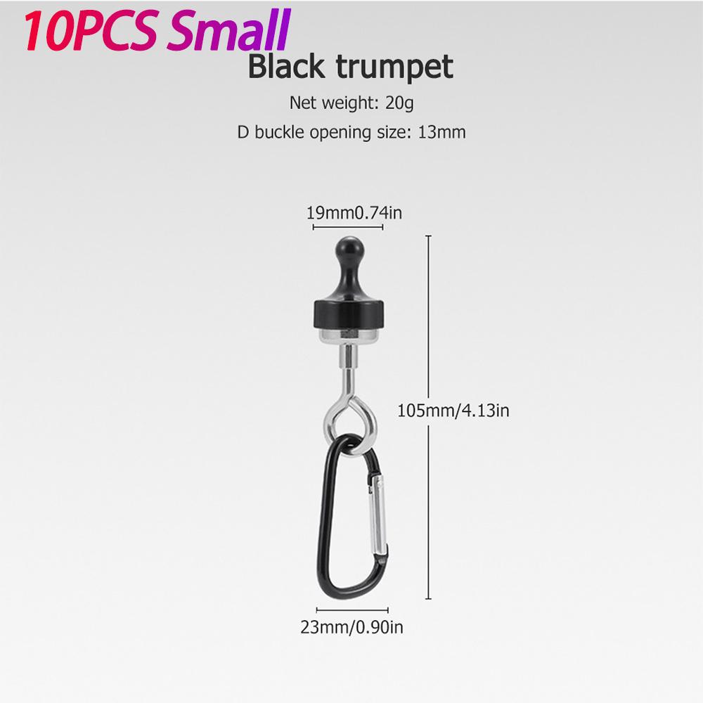 Magnetic Lanyard Clip Pulling Force Hanging Carabiners D Shape Multipurpose Magnet Hooks for Hiking Camping Climbing Picnic
