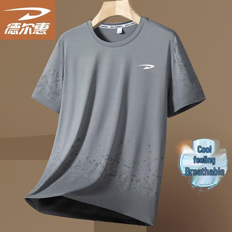 

Deerway Men s Quick-Dry Ice Silk T-Shirt 8XL