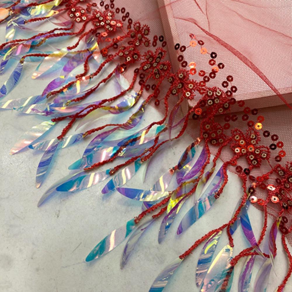 Adjustable Hip-hop Scarf Tassels Sequin Waistband Jeans Pants Decor Y2K Belt  Dance Performance