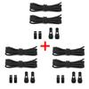 New 1Pair/3Pair Round Elastic Shoelace Unisex Quick-Release Shoelaces No-Tie Laces for Sneakers and Boots Shoe Laces