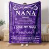 Nana Love And Appreciation Throw Customizable Blanket Customize Your Name Comfortable Versatile For Sofa Couch Office Bed Picnics Ideal For All