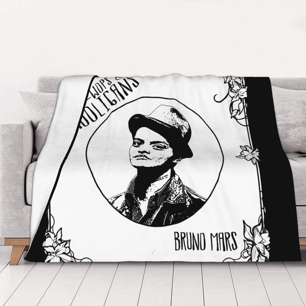 1PC home Cutecore Doo Wops And Hooligans Bruno Mars Bruno Mars Blanket Super Cosy Plush Home Living Room Sofa halloween