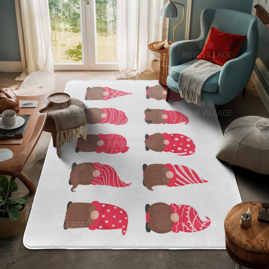 House Entrance Carpet Home Door Mat Living Room Bath Foot Bathroom Non-slip Water Absorption Rugs Bath Merry Christmas Winter