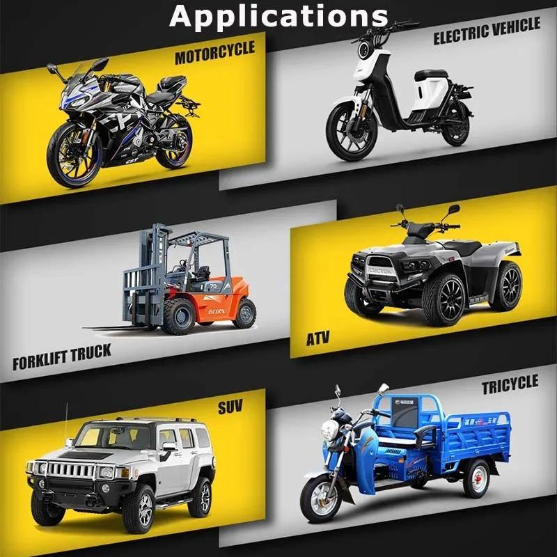 1PCS Motorcycle Car LED Headlight Modified Light Helmet Spotlights Dual Eye White Yellow 12V Electric Vehicle Truck Motorbike