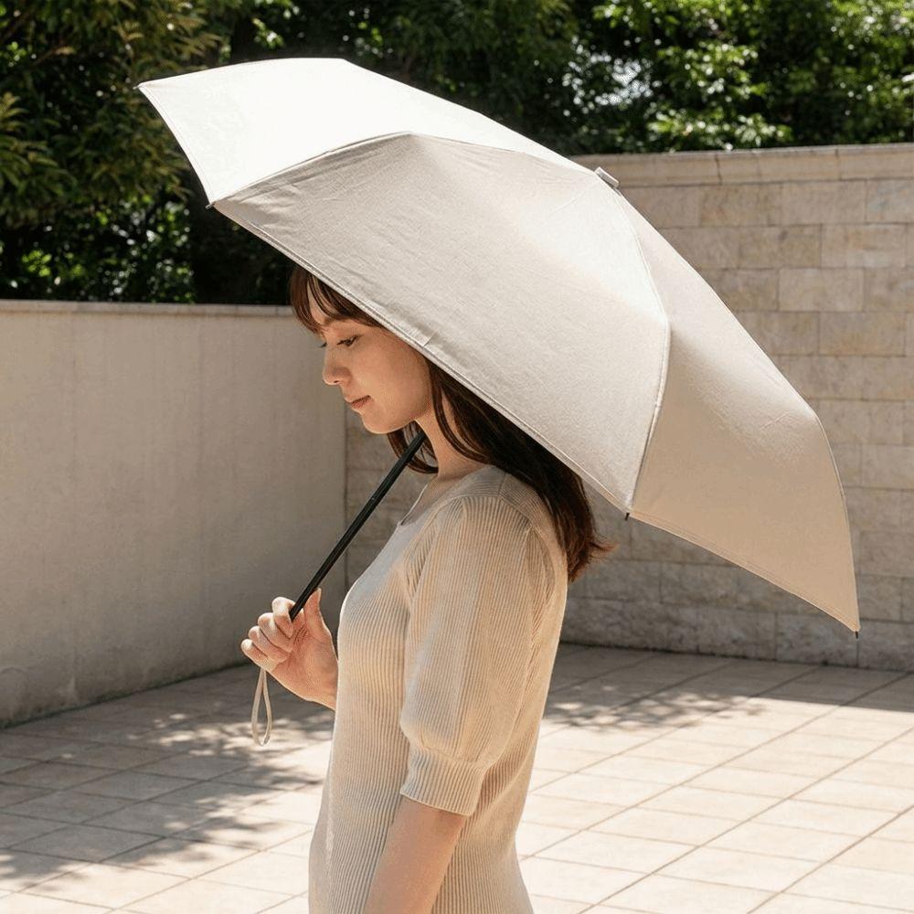 Solid Color Portable Capsule Umbrella UV Protection Dual-Use Umbrella  Sun Protection