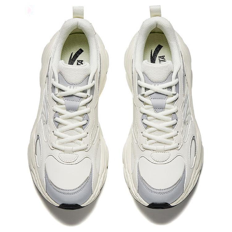 Anta Chaussures Casual Basse Cheville Polyvalentes Confortables Antidérapantes Résistantes à l'Usure Little Millennium Homme Blanc Gris 112518812-8
