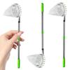 Fruit Picker Pole W/ Storage Bag Stainless Steel Pole Fruits Picker Tool Splicing Rod Fruit Picker for Cherry Berry Orange Lemon