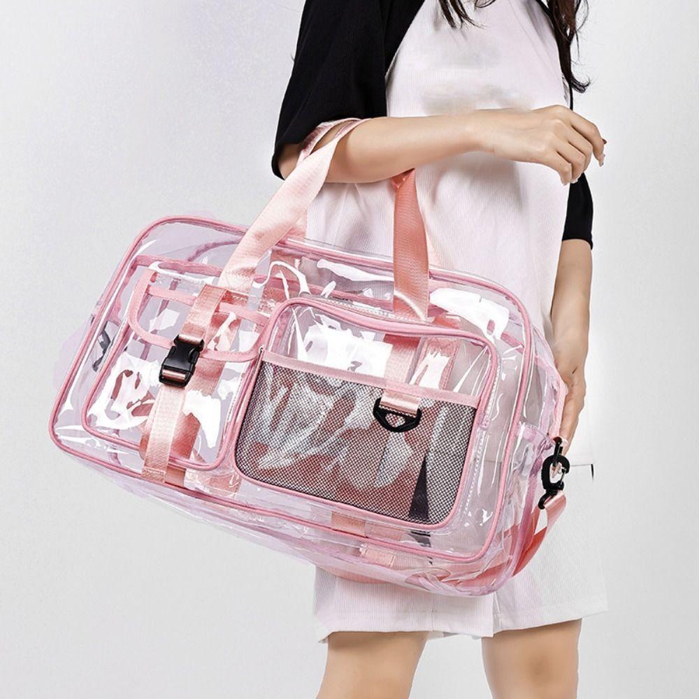 Clear PVC PVC Waterproof Bag Transparent Gym Bag Versatile PVC Swimming Bag Gym Use