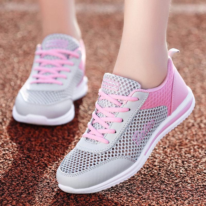 Not Tired Shoes Spring and Summer Mesh Breathable Sports Shoes Lightweight Student Running Shoes Black Casual Travel Shoes