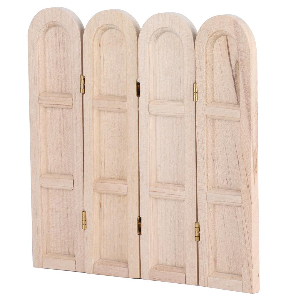  Wooden Screen 1:12 Retro  ature Scene Furniture Model Dollhouse Accessory